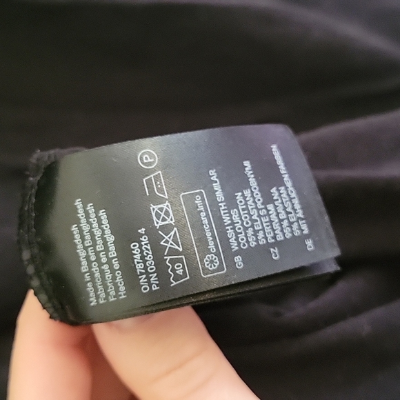 Black Basics Tee Shirt Bodycon Dress - Picture 6 of 6